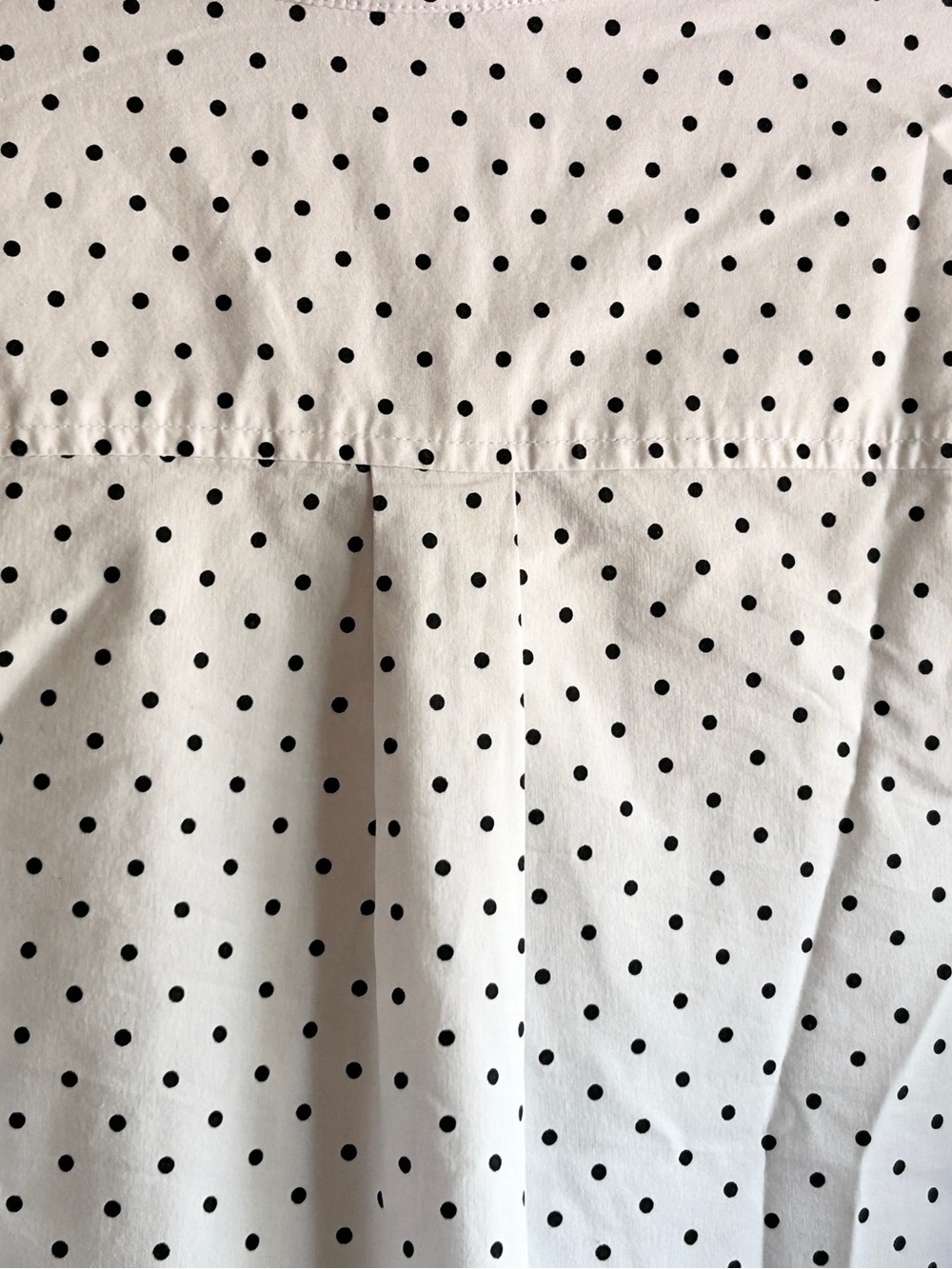 1901 Nordstrom Polka Dot Button-Down Shirt, Women’s size L White Black - Picture 3 of 10